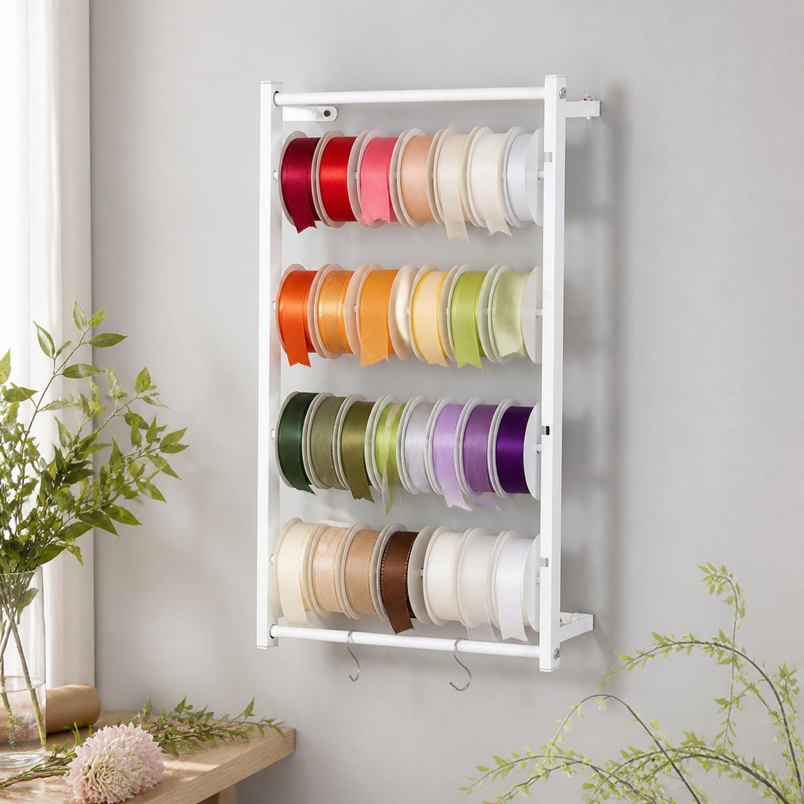 Papercraft Supply Ribbon - Band-Aufbewahrungsregal Metall-Displayregal Organizer für Bastelbedarf Geschenkpapierhalter