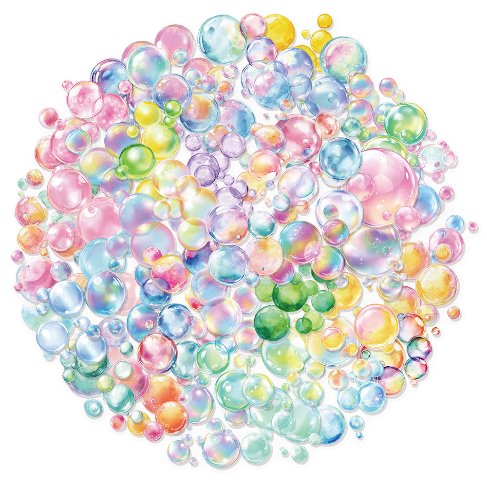 Plastic Cup 50Pcs - 50 Stück bunte Blasen, bunte Graffiti-Aufkleber,