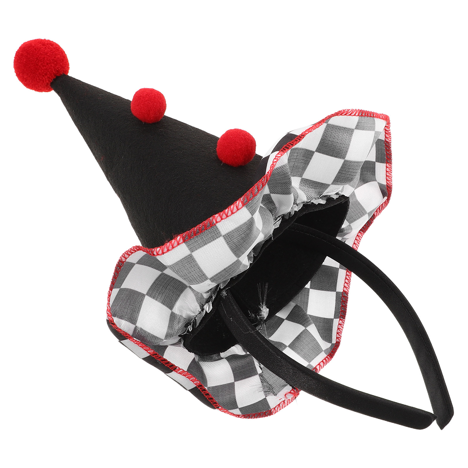 Party Hat Cone - Polyester-Clown-Stirnband, Kegel-Clown-Hut, Stirnband, Geburtstagsparty-Hüte, Kopfschmuck für