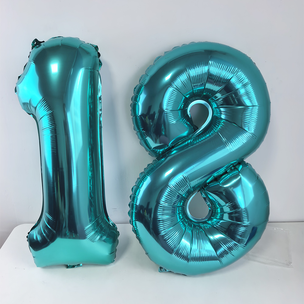 32 Zoll Blaugrün Blau Nummer 1 – Balloon Pump Hand Bewertung und Preis
