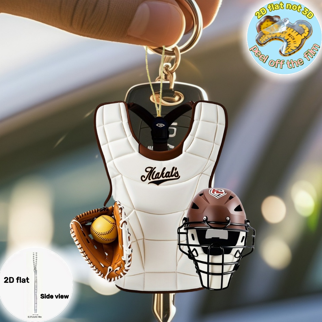2D Baseball Catcher Gear Anhän – Party Favor Bag Bewertung und Preis