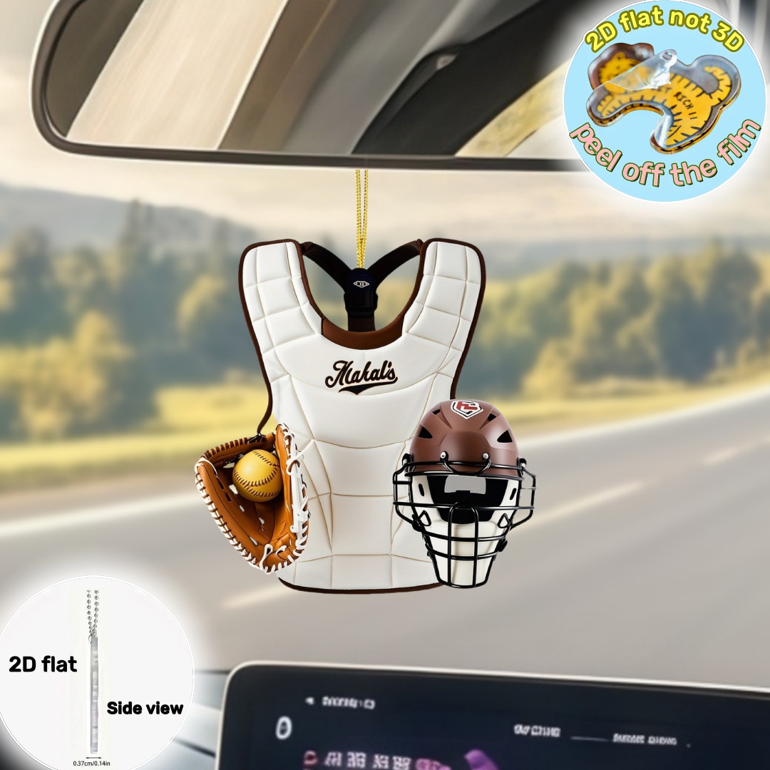 2D Baseball Catcher Gear Anhän – Party Favor Bag Bewertung und Preis