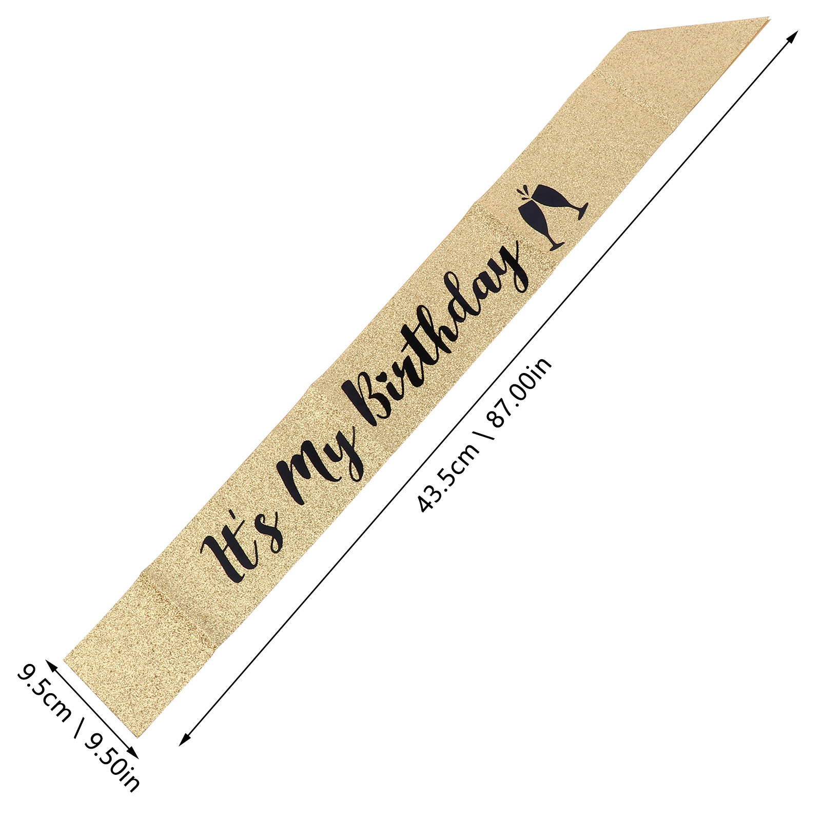 1 Stück Geburtstags-Schulterba – Birthday Sash Glitter Bewertung und Preis