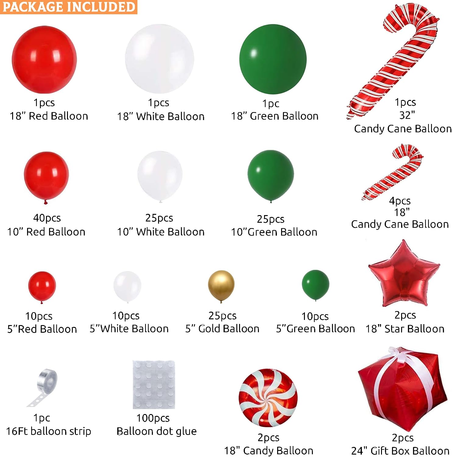 Weihnachts-Ballonbogen-Set, 16 – Balloon Arch Kit Bewertung und Preis