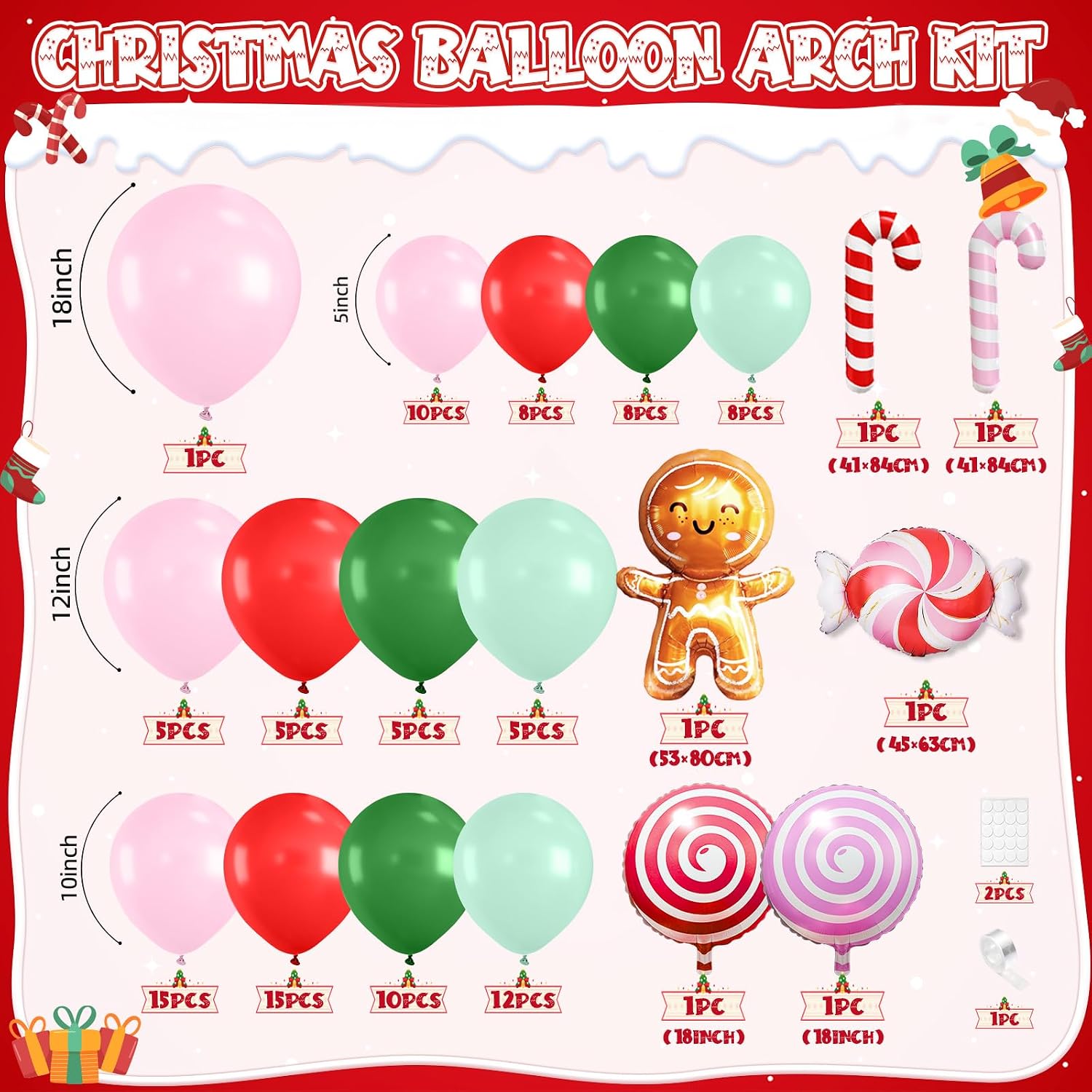 Weihnachts-Ballongirlanden-Bog – Balloon Arch Kit Bewertung und Preis