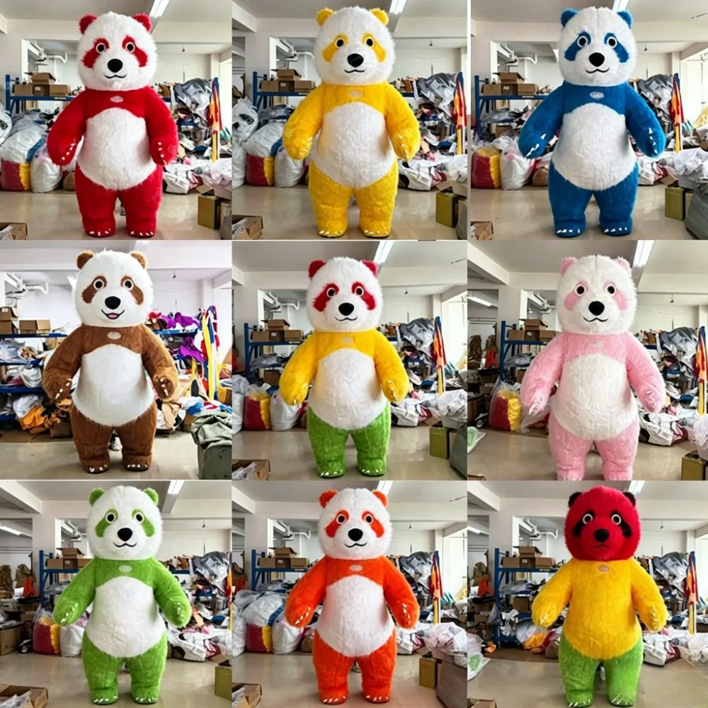 Buntes Riesenpanda Aufblasbare – Event & Party Supply Bewertung und Preis