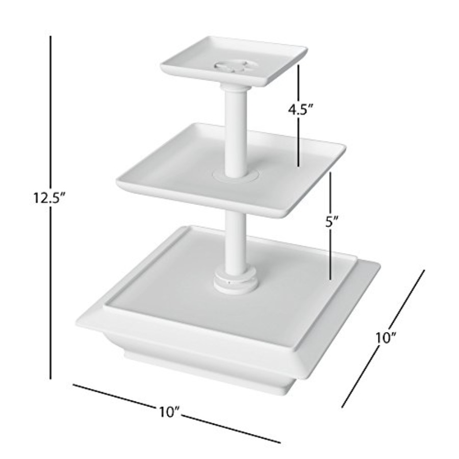 3-stöckiger Cupcake-Ständer -  – Cupcake Stand Tier Bewertung und Preis